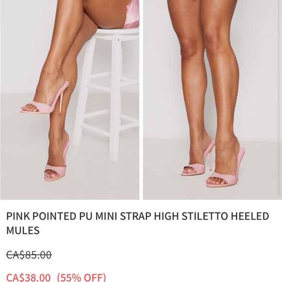 Never worn pretty little thing heels size 8 *sold out online* - Picture 2 of 6